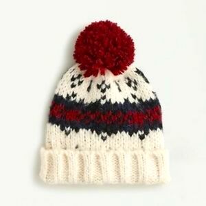Jcrew beanie with pom